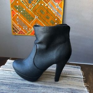 Madden Girl High Heel Bootie in Black